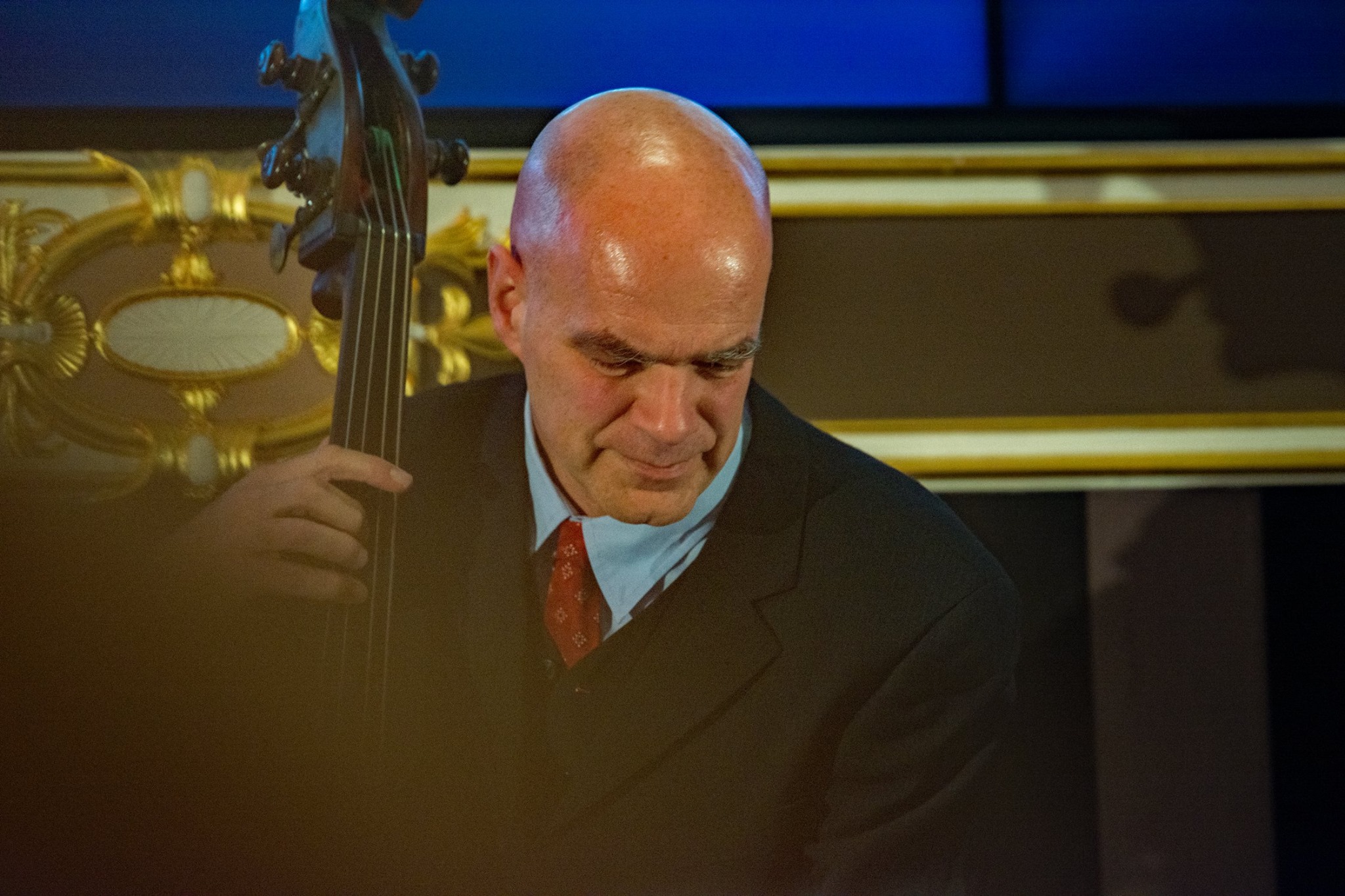 Joris Teepe with his double bass